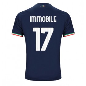 Herren Fußballbekleidung Lazio Ciro Immobile #17 Auswärtstrikot 2023-24 Kurzarm
